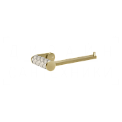 Gessi Pelle Держатель для туалетной бумаги открытый, подвесной, цвет: creme/brushed brass PVD 78655#435