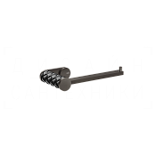 Gessi Pelle Держатель для туалетной бумаги открытый, подвесной, цвет: nero/black metal brushed PVD 78655#440
