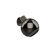 Gessi Perle Верхний душ d30 см, настенный, с подсветкой, 1 вид струи, цвет: black metal brushed PVD 57424#707