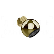 Gessi Perle Верхний душ d30 см, настенный, с подсветкой, 1 вид струи, цвет: brushed brass PVD 57424#727