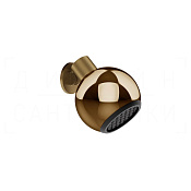 Gessi Perle Верхний душ d30 см, настенный, с подсветкой, 1 вид струи, цвет: deep bronze brushed PVD 57424#791