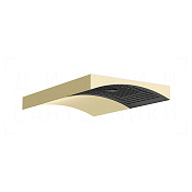 Gessi Perle Верхний душ 29,7х17,8 см, настенный, 1 вид струи, цвет: brass PVD 57504#710