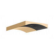 Gessi Perle Верхний душ 29,7х17,8 см, настенный, 1 вид струи, цвет: warm bronze PVD 57504#735