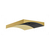Gessi Perle Верхний душ 29,7х17,8 см, настенный, 2 вида струи, цвет: gold brushed 57506#716