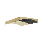 Gessi Perle Верхний душ 29,7х17,8 см, настенный, 2 вида струи, цвет: brushed brass PVD 57506#727