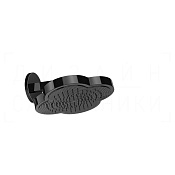 Gessi Ludovica Верхний душ 31 см, настенный кронштейн, 1 вид струи, цвет: black metal PVD 76148#706