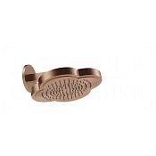 Gessi Ludovica Верхний душ 31 см, настенный кронштейн, 1 вид струи, цвет: copper brushed PVD 76148#708