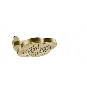 Gessi Ludovica Верхний душ 31 см, настенный кронштейн, 1 вид струи, цвет: brushed brass PVD 76148#727