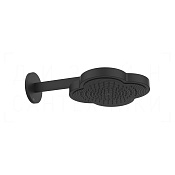 Gessi Ludovica Верхний душ 31 см, настенный кронштейн, 1 вид струи, цвет: matte black 76149#299