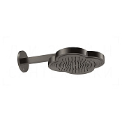 Gessi Ludovica Верхний душ 31 см, настенный кронштейн, 1 вид струи, цвет: black metal brushed PVD 76149#707