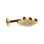 Gessi Ludovica Верхний душ 31 см, настенный кронштейн, 1 вид струи, цвет: warm bronze PVD 76149#735