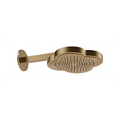 Gessi Ludovica Верхний душ 31 см, настенный кронштейн, 1 вид струи, цвет: deep bronze brushed PVD 76149#791