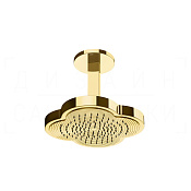 Gessi Ludovica Верхний душ 31 см, потолочный кронштейн, 1 вид струи, цвет: gold PVD 76150#246