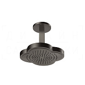 Gessi Ludovica Верхний душ 31 см, потолочный кронштейн, 1 вид струи, цвет: black metal brushed PVD 76152#707