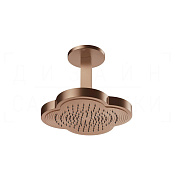 Gessi Ludovica Верхний душ 31 см, потолочный кронштейн, 1 вид струи, цвет: copper brushed PVD 76152#708