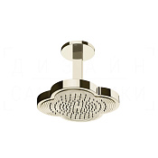 Gessi Ludovica Верхний душ 31 см, потолочный кронштейн, 1 вид струи, цвет: nickel PVD 76152#720
