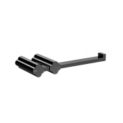 Gessi Ludovica Держатель для туалетной бумаги открытый, подвесной, цвет: black metal PVD 76455#706