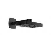 Gessi Jacqueline Верхний душ 37х23,5 см, настенный кронштейн, 1 вид струи, цвет: matte black 77149#299
