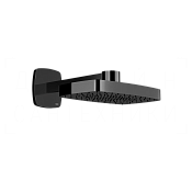 Gessi Jacqueline Верхний душ 37х23,5 см, настенный кронштейн, 1 вид струи, цвет: black metal PVD 77149#706