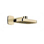 Gessi Jacqueline Верхний душ 37х23,5 см, настенный кронштейн, 1 вид струи, цвет: brass PVD 77149#710
