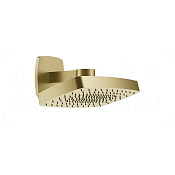 Gessi Jacqueline Верхний душ 37х23,5 см, настенный кронштейн, 1 вид струи, цвет: brushed brass PVD 77150#727