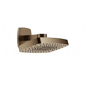 Gessi Jacqueline Верхний душ 37х23,5 см, настенный кронштейн, 1 вид струи, цвет: coffee bronze PVD 77150#761