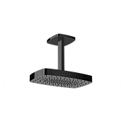 Gessi Jacqueline Верхний душ 37х23,5 см, потолочный кронштейн, 1 вид струи, цвет: black metal PVD 77151#706