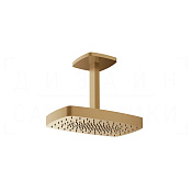 Gessi Jacqueline Верхний душ 37х23,5 см, потолоч. кронш., 1 вид струи, цвет: warm bronze brushed PVD 77151#726