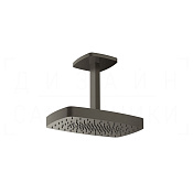 Gessi Jacqueline Верхний душ 37х23,5 см, высота под заказ, 1 вид стр., цвет: black metal brushed PVD 77153#707