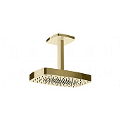 Gessi Jacqueline Верхний душ 37х23,5 см, потолочный высота под заказ, 1 вид струи, цвет: brass PVD 77153#710