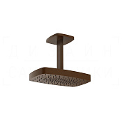 Gessi Jacqueline Верхний душ 37х23,5 см, потолочный высота под заказ, 1 вид струи, цвет: dark bronze 77153#845