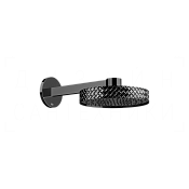 Gessi Pelle Верхний душ d30,5 см, настенный кронштейн, 1 вид струи, цвет: black metal PVD 78149#706