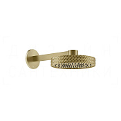Gessi Pelle Верхний душ d30,5 см, настенный кронштейн, 1 вид струи, цвет: brushed brass PVD 78149#727