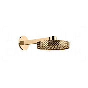Gessi Pelle Верхний душ d30,5 см, настенный кронштейн, 1 вид струи, цвет: warm bronze PVD 78149#735