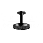 Gessi Pelle Верхний душ d30,5 см, потолочный кронштейн, 1 вид струи, цвет: black metal PVD 78150#706