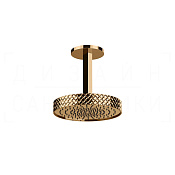 Gessi Pelle Верхний душ d30,5 см, потолочный кронштейн, 1 вид струи, цвет: warm bronze PVD 78150#735