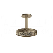 Gessi Pelle Верхний душ d30,5 см, высота под заказ, 1 вид струи, цвет: finox brushed nickel 78152#149