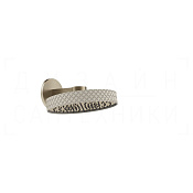 Gessi Pelle Верхний душ d30,5 см, настенный кронштейн, 1 вид струи, цвет: creme/finox brushed nickel 78248#432