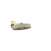 Gessi Pelle Верхний душ d30,5 см, настенный кронштейн, 1 вид струи, цвет: creme/brass PVD 78248#434
