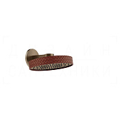 Gessi Pelle Верхний душ d30,5 см, настенный, 1 вид струи, цвет: red cherry/coffee bronze brushed PVD 78248#447
