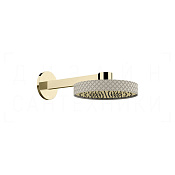 Gessi Pelle Верхний душ d30,5 см, настенный кронштейн, 1 вид струи, цвет: creme/brass PVD 78249#434
