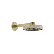 Gessi Pelle Верхний душ d30,5 см, настенный кронштейн, 1 вид струи, цвет: creme/brushed brass PVD 78249#435