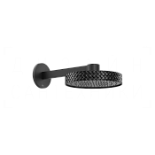 Gessi Pelle Верхний душ d30,5 см, настенный кронштейн, 1 вид струи, цвет: nero/matte black 78249#438