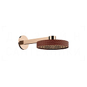 Gessi Pelle Верхний душ d30,5 см, настенный кронштейн, 1 вид струи, цвет: red cherry/copper PVD 78249#444