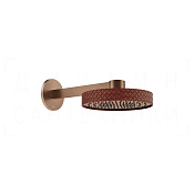 Gessi Pelle Верхний душ d30,5 см, настенный кронш., 1 вид струи, цвет: red cherry/copper brushed PVD 78249#445