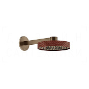 Gessi Pelle Верхний душ d30,5 см, настенный, 1 вид струи, цвет: red cherry/coffee bronze brushed PVD 78249#447