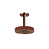 Gessi Pelle Верхний душ d30,5 см, потолочный кронштейн, 1 вид струи, цвет: red cherry/copper PVD 78250#444