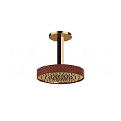 Gessi Pelle Верхний душ d30,5 см, высота под заказ, 1 вид струи, цвет: red cherry/warm Bronze PVD 78252#430