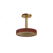 Gessi Pelle Верхний душ d30,5 см, высота под заказ, 1 вид струи, цвет: red cherry/warm bronze PVD 78252#431