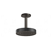 Gessi Pelle Верхний душ d30,5 см, высота под заказ, 1 вид струи, цвет: nero/black metal brushed PVD 78252#440